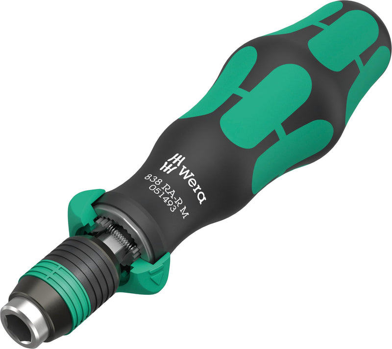 838 RA-R M BITHLD SCREWDRIVER W/RATCHET,1/4",1/4"X123.5MM