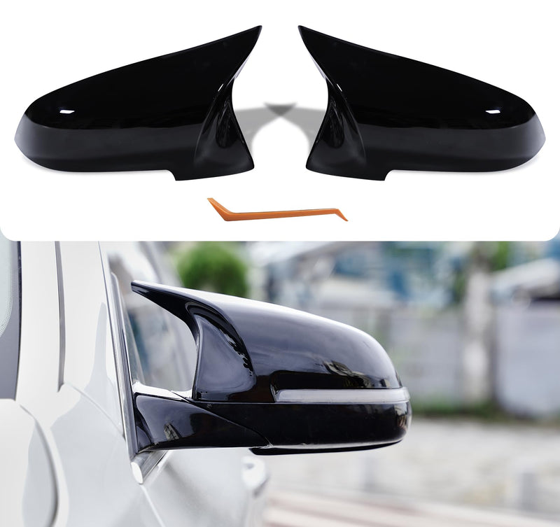 Mirror Caps for F10 - Durable Quality Glossy Black, Mirror Covers Compatible with F10 F11 F18 2014-2018 - Upgrade Your Ride Now 2013-2018