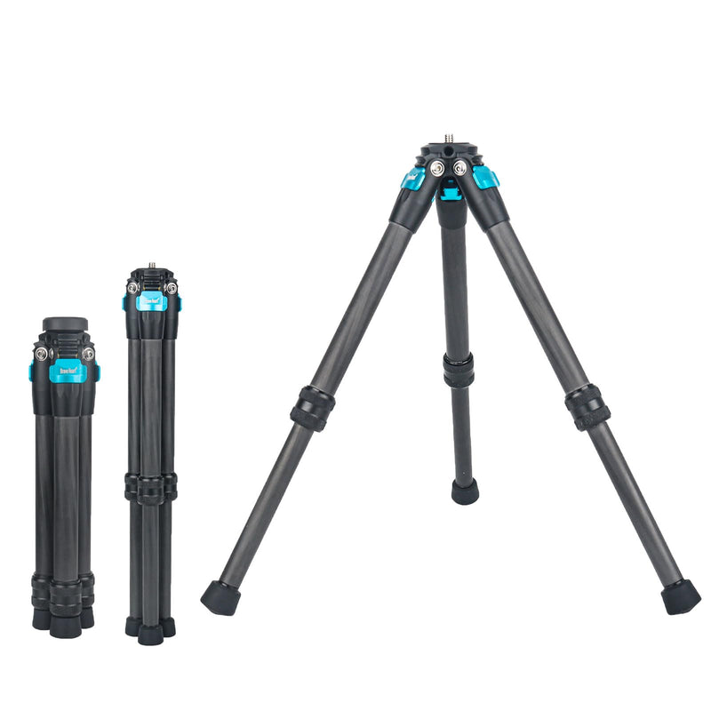 True Carbon Fiber Mini Tripod, Desktop Tabletop Stand Compact Tripod for DJI Smooth 4, Osmo Mobile, Vimble 2, Gimbal Handle Grip Stabilizer,for insta360 Insta 360 x5 x4 x3 x2 Cameras (Blue) Blue