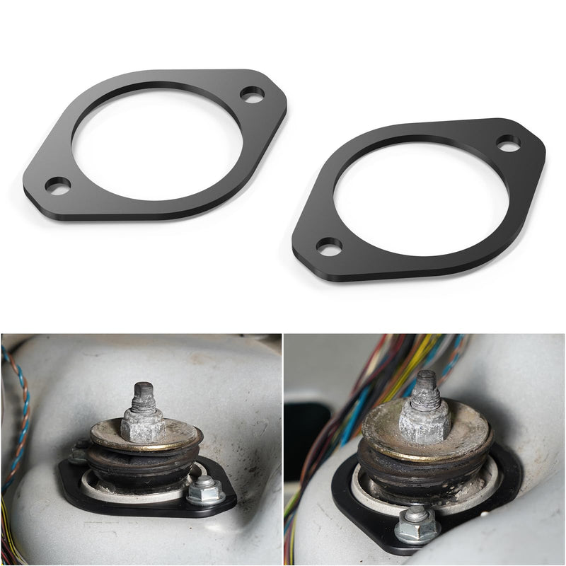 Bevinsee Rear Strut Tower Shock Mount Compatible with BMW E46 E30 E36 Z3 Z4 33526772864 Heavy Duty Reinforcement Plate Set E46 Accessories