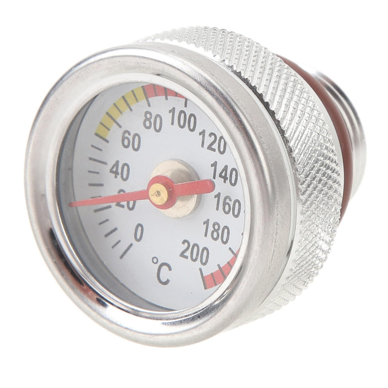 Temperature Gauge for Motorcycles Engine, M20 X 1.5 Engine Oil Temperature Gauge, 0 to 200℃ engine temperature Gauge Metal Motorbike Oil Temp Gauge for Motorbike