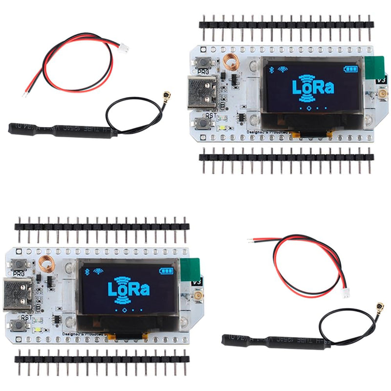 915MHz ESP32 LoRa 32 V3 OLED Development Board + 915 MHz LoRa Antenna for Heltec Meshtastic LoRaWAN (Pack of 2), not Compatible with LoRa32 V2