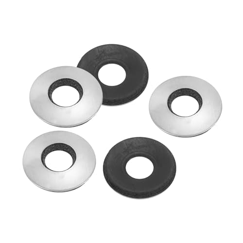 PATIKIL 304 Stainless Steel EPDM Bonded Sealing Washers, 80 Pieces 5/16" x3/4" Neoprene Rubber Washers Bonded Sealing Gasket for Marine Roof Bolt Supply 5/16"x3/4"