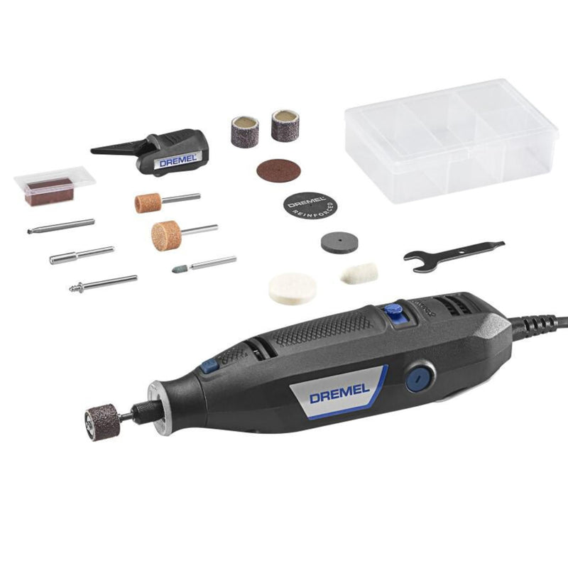Dremel 3100-1/15 Variable Speed Rotary Tool Kit- 1 Attachment and 15 Accessories, Ideal for a Variety of Crafting and DIY Projects- Cutting, Sanding, Grinding, Polishing, Drilling, and Engraving 16 Piece Kit 16-Piece Kit