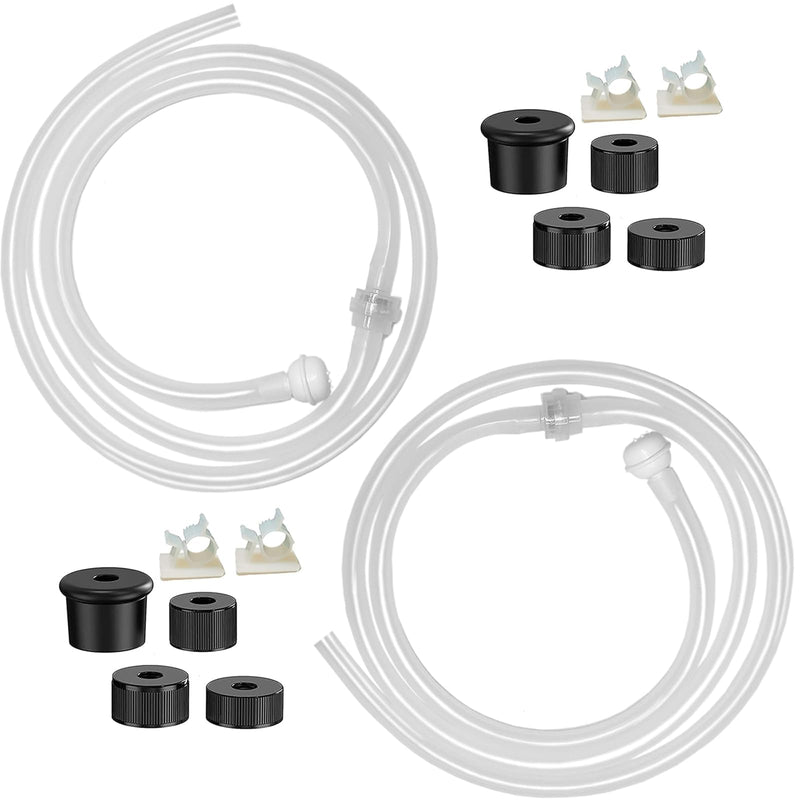 Under-Sink Soap Dispenser Extension Tube Kit (47”) with Check Valve – Direct-from-Bulk Bottle Solution for Kitchen Sink Soap & Dish Detergent – Fits Most Countertop Dispensers (2 Sets)