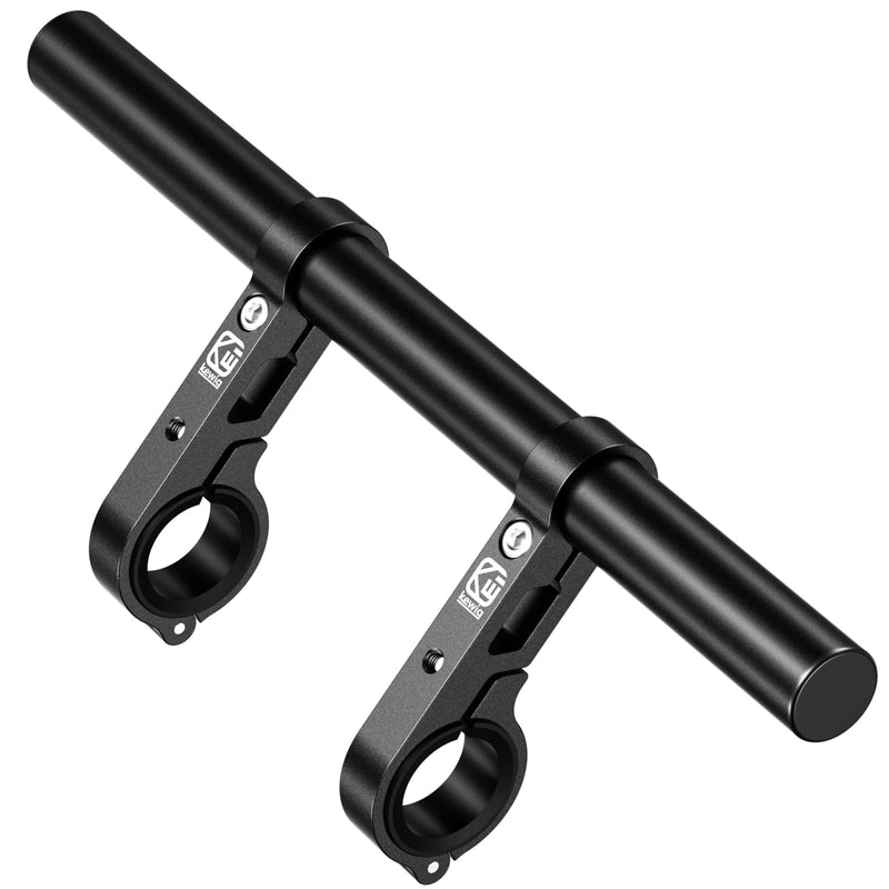 BRCOVAN Aluminum Alloy Handlebar Extender Extensions with 11.81'' Long Cross Bar with Double Clamp Mounting Base Fit 0.875'' / 1'' / 1.125'' / 1.26'' Handlebars for Bike Bicycle Motorcycle Scooter ATV