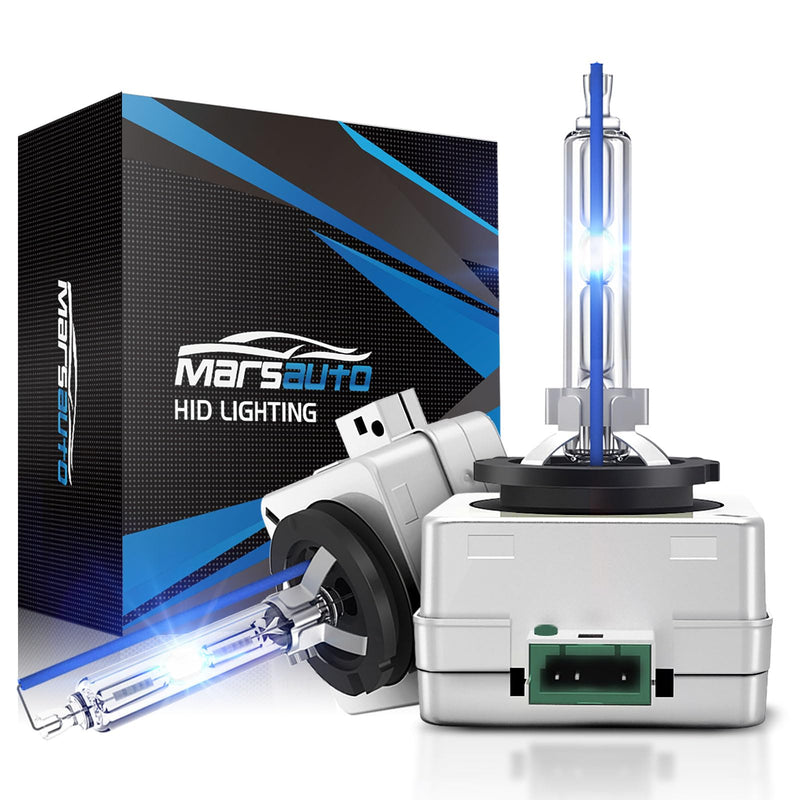 Marsauto D3S HID Bulbs, 66340 42403 42302 35W Xenon Bulb, D3S 8000K White Blue, Up to 350% Brightness, Pack of 2
