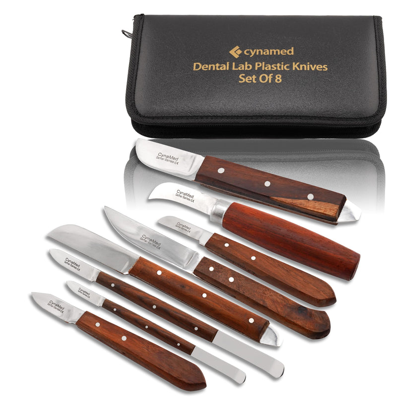 Dental Fahenstock Large, Small Knife, Cynamed Plaster Alignate Spatula and Knife Mixing Modeling Labratory Restorative Instruments (8) 8