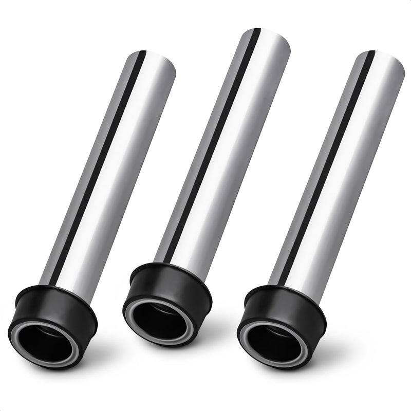 Set of 3 Bar Sink Stopper - 7.48 x 1.75" (LxD) Bar Drain Stopper Pipe for Standard Sinks, Lightweight and Simple to Use, Rust Resistant - Good for Bar and Kitchen, Suitable for Home and Commercial Use 3 Pack