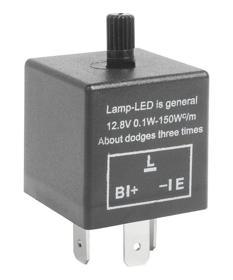 CF-13 LED Flasher Relay, Universal 12V Car Flasher Relay for LED Turn Signal Fixing Hyper Blink Flash, Fits Car SUV Motorcycle