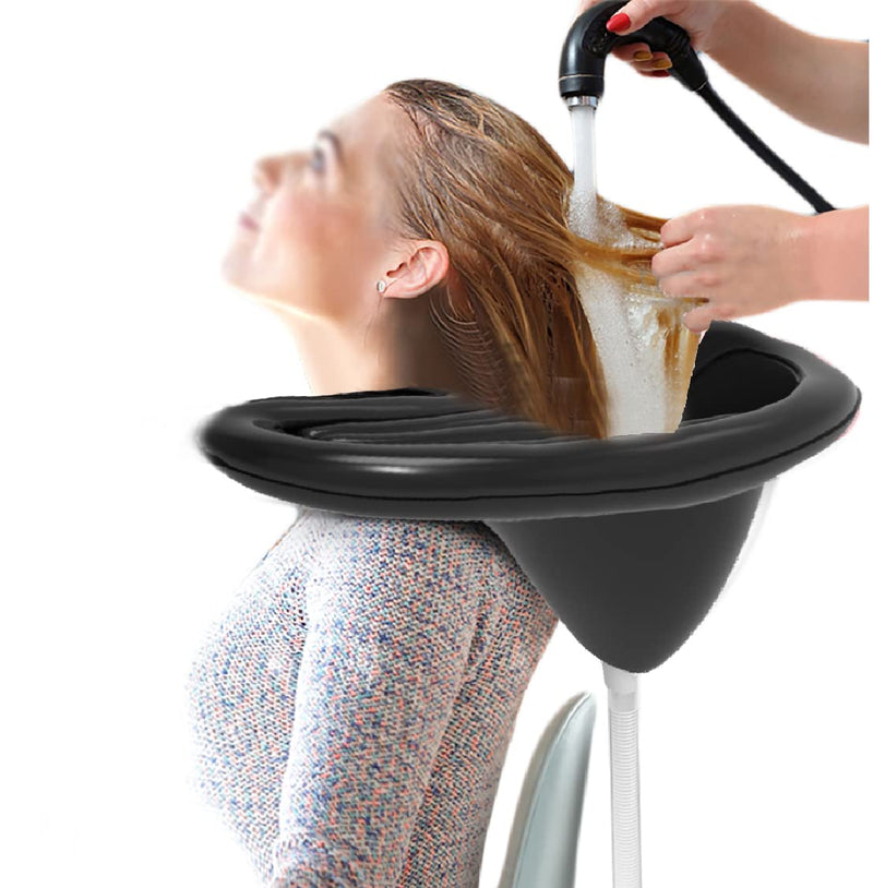 Inflatable Rinse Hair Wash Basin Fold Adjustable with Drainage,Hair Washing Sink,Portable Hair Shampoo Basin,for Bedridden, Children, Pregnant Women, and Patients at Home (Style4) Style4
