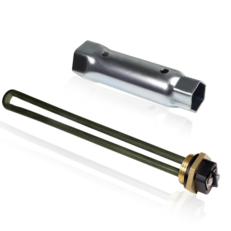 Replacement 520900 RV Water Heater Element for Suburban for Atwood 6-10 Gallon SW4DE SW6DE SW6DEL SW10 SW10DE SW10PE SW12DE SW12DEL Models with 1-1/2 in x 1-1/16 in x 6 in Wrench Socket 520900 with Socket