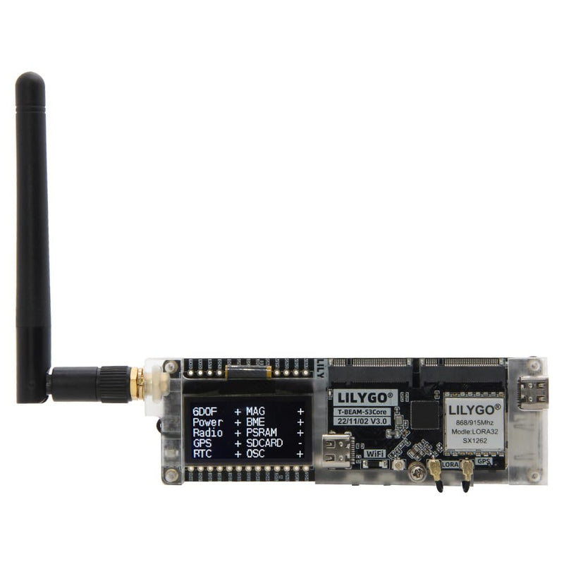 LILYGO T-BeamSUPREME Meshtastic 915Mhz ESP32-S3 UBLOX M10S GPS TTGO Development Board with 1.3 inch SH1106 OLED LoRa Module UBLOX M10S Meshtastic