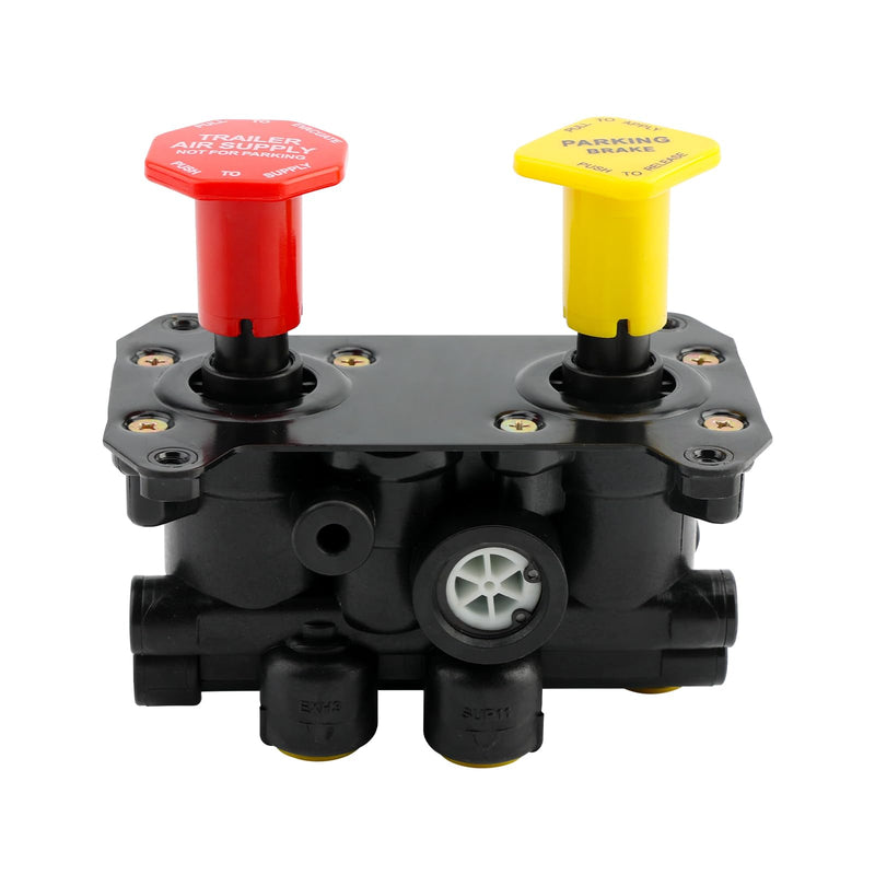 800516 MV-3 Dash Air Brake Control Valve - MV3 Trailer Parking Brake Valve - Compatible with Volvo 3948331, Bendix 065157 065697, Velvac 4790208 5001230, and Western Star Peterbilt Kenworth 800516