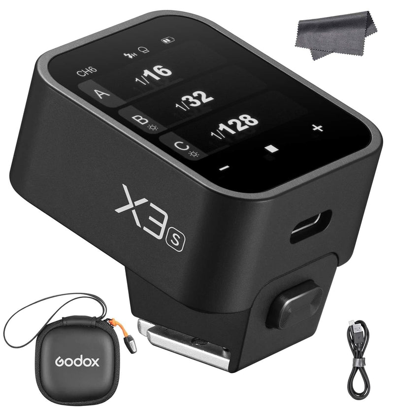 GODOX X3 X3S X3-S TTL Touchscreen Flash Trigger Compatible with Sony Cameras, 2.4G Wireless OLED Transmitter, Built-in 850mAh Lithium Battery (X2T-S XPro-S XProII-S Upgrade Version)