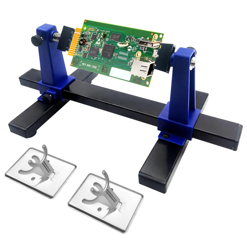 Adjustable Soldering Clamp, PCB Holder Frame and Clamping Kit for Circuit Board Soldering Motherboard Soldering Repair Tool 360 Degree Rotation