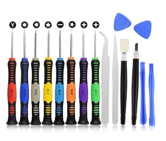 16 in 1 16-Piece Precision Screwdriver Set Repair Tool Kit Compatible Samsung, iPhone, iPad, Computers, Laptops and Other Devices