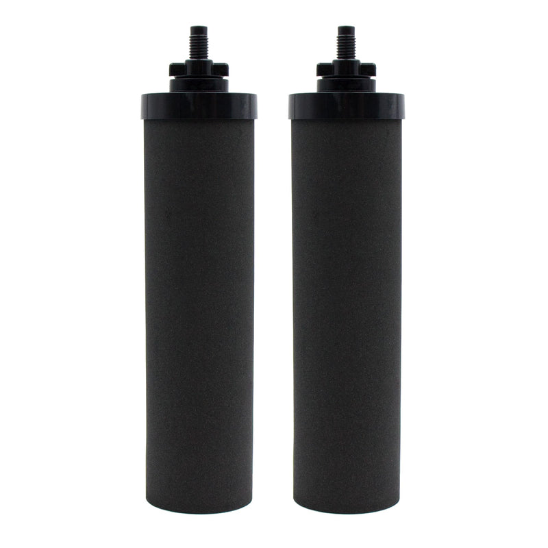 Gravity Water Filter Replacement, Black Filters, Pack of 2 | Compatible with Gravity Water Filter System including Travel, Big, Royal, Imperial, Crown Series Carbon Filters (2 Pack)