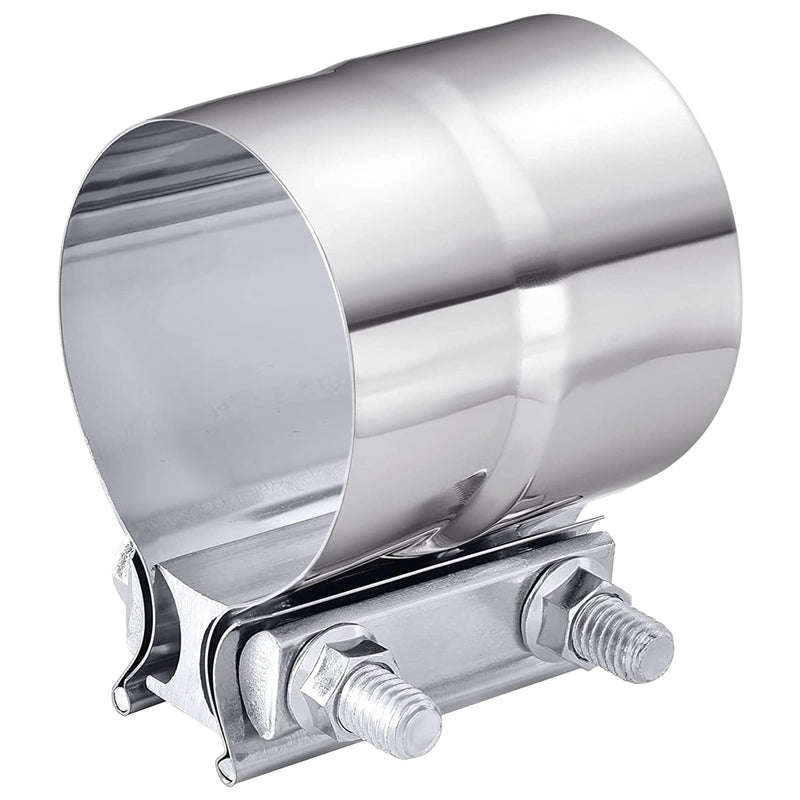 Exhaust Clamp,Car Accessories 3" Lap Joint Exhaust Band Clamp Sleeve Coupler,Stainless Steel Exhaust Pipe Clamp for Exhaust System,Exhaust Tubing Connection(3 Inch) 3 Inch
