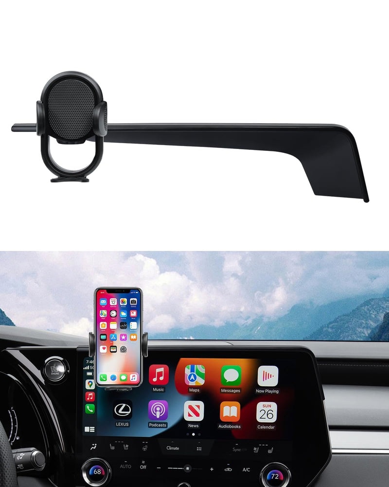 Autorder Car Phone Holder fit for 2023-2025 2026 Lexus RX RX350/RX350h/RX500h Accessories Phone Mount 14-Inch Screen Cell Phone Automobile Cradles Hands-Free 360° Rotation(Not for 9.8-Inch) 23 24 RX 14-Inch