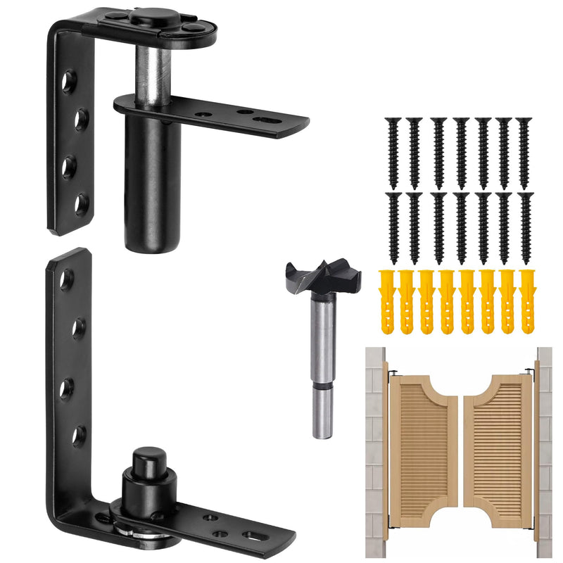 Double Swinging Saloon Door Hinge,304 Stainless Steel, 50Lbs Load Bearing | Acting Gravity Self Closing Hinges Hardware,Self-Closing For Swinging& Cafe/Bar Door,For 1 Door ClassicBL