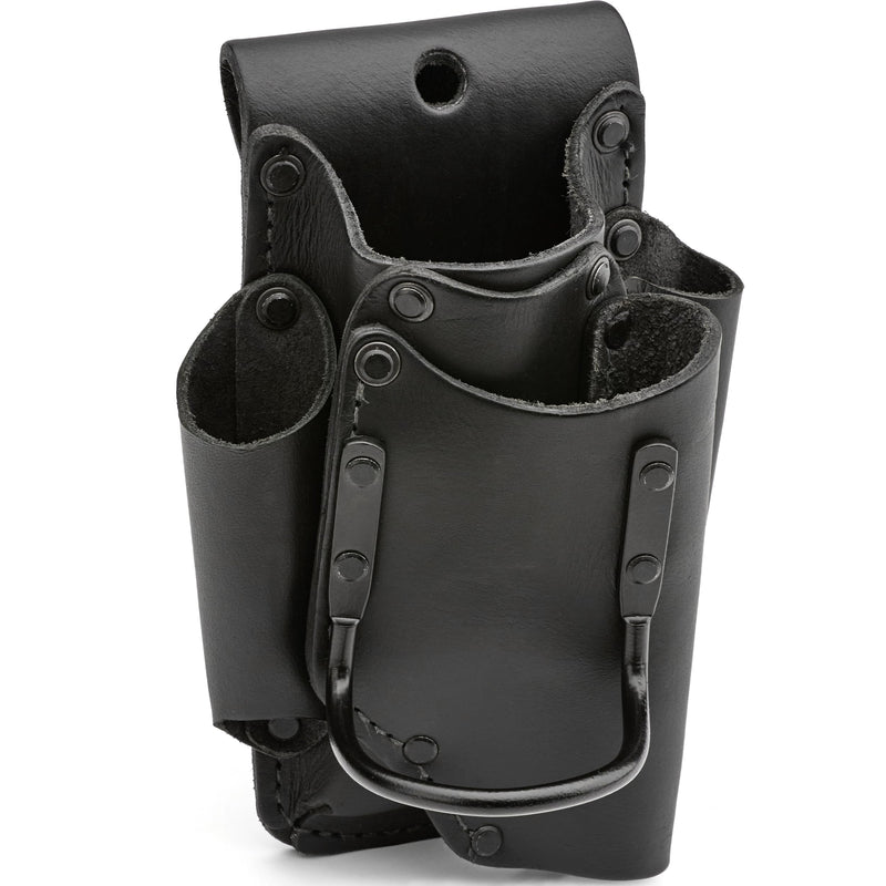OX Tools Leather Tool Pouch with Hammer Holder and Kevlar Stitching - Tool Organizer with Durable Top-Grain Leather Hammer Holder for Belt - Porta Martillos De Construccion