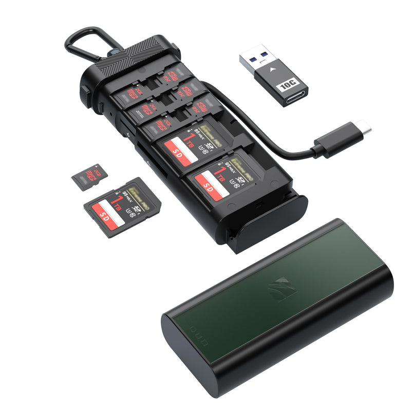 Freewell Duo Reader Ultimate SD and Micro SD Card Reader & Holder for Professional Photographers and Videographers