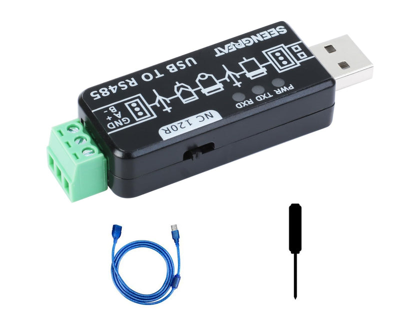USB to RS485 Converter Industrial Bidirectional Converter RS485 to USB Original FT232RL & SP485EEN Fast Communication with Protection Circuits ESD Protection