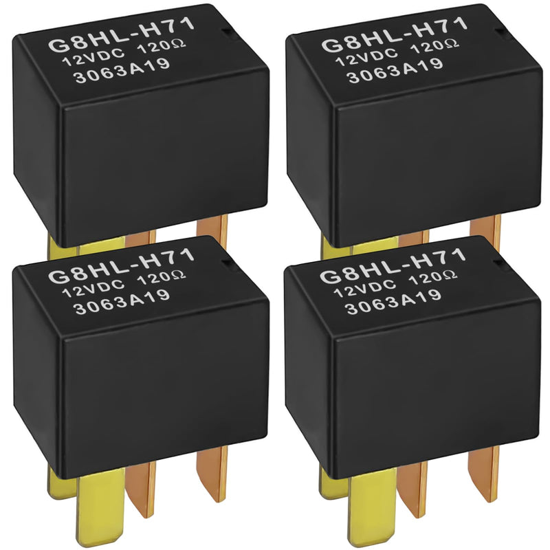 Relay G8HL-H71 (Pack of 4), Automotive Relay 12VDC 39794-SDA-A03 39794-SDA-A05 - Compatible for 2003-2014 Accord 2006-2014 Civic 2007-2014 Acura MDX CR-V