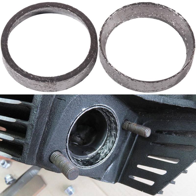 Harley Exhaust Gasket Sheets,dyn,sportster,softail,touring,evo,etc,are Made Of Graphite And Steel Mesh With an Inner Diameter Of 48mm (2pcs), It Fits Most Harley-davidson Bikes From 1984 Onwards. 2PCS