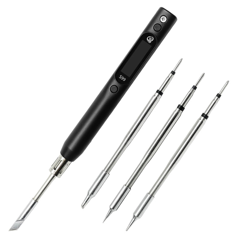 SEQURE S99 Soldering Iron Kit 150W Electric Soldering Iron with 4 Soldering Tips OLED Digital Temp Calibration 50°C-500°C Adjustable Temperature