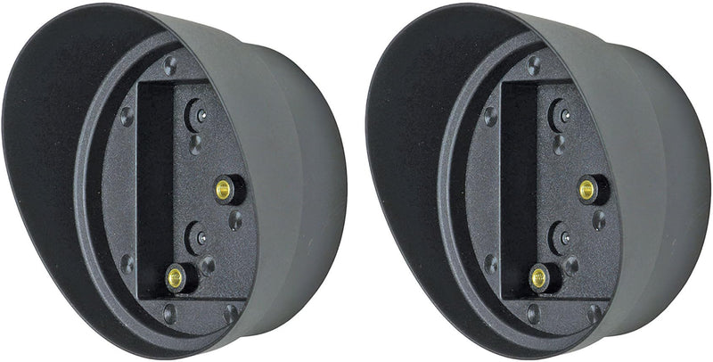 Seco-Larm E-931ACC-HR1Q Hood for Photoelectric Beam Sensor Reflectors, for use with Circular or Square Reflectors, Protects Reflector from Dirt and Reduces Interference with IR Beam, Pack of 2, Black