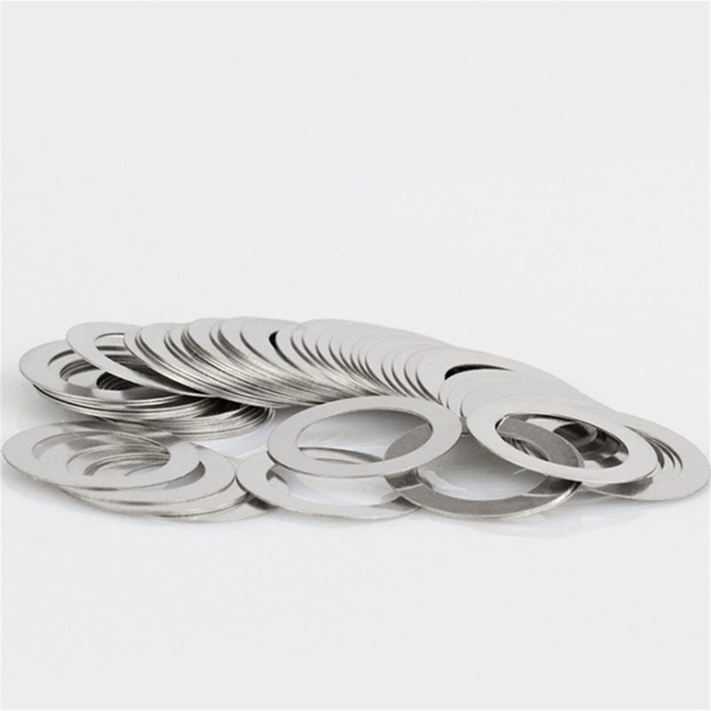KALESYUJIN-40PCS S:0.1-10pcs/0.2-10pcs/0.3-10pcs/0.5-10pcs DIN988 Metal Shim Washers Stainless Steel Ultrathin Gasket Thin Flat Washer (18 * 25) 18*25
