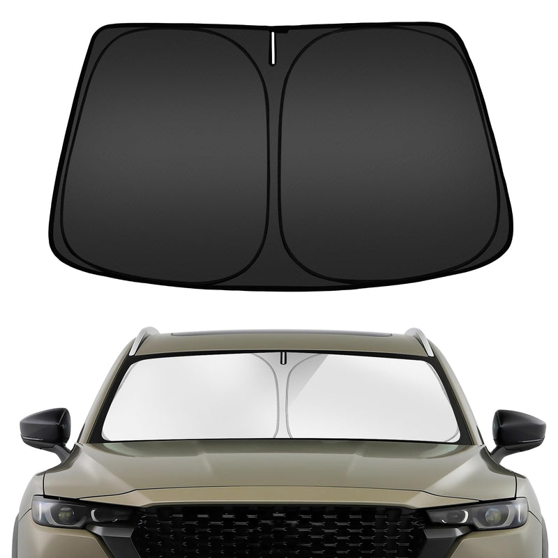 ARISMOTOR Windshield Sun Shade for Mazda CX-50 2023-2025 2026, Custom Fit Foldable Front Window Sunshade Sun Visor Protector, Block UV Rays Keep Your Car Cooler for Mazda CX-50 2023-2026