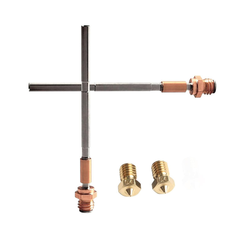 3D Printer Accessories 2Pcs PrusaMK4 XL MK3.9 Nextruder Bimetal Heatbreak with 2Pcs Brass 0.4mm Nozzle Plug and Play: Not Compatible with MK3 MK3S+ MINI Ender 3 BCZAMD