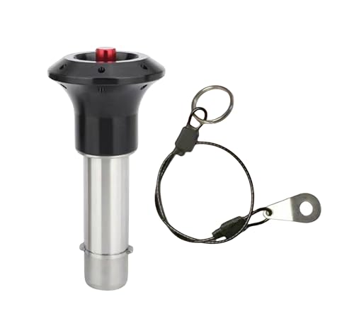 Stainless Steel jaw Handle Locking pin with axial Locking Pawl pin Tongue Quick-Release pin with Safety Rope (Diameter:3/8in(10mm), Clamping Length：1-9/16in(40mm)) Diameter:3/8in(10mm) Clamping length：1-9/16in(40mm)