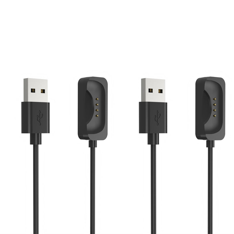 Compatible with ONEPLUS Watch 2 Charger, Magnetic Replacement Charger Compatible with ONEPLUS Watch 2 Smartwatch (2 Pack-Black+Black) 2 Pack-Black+Black