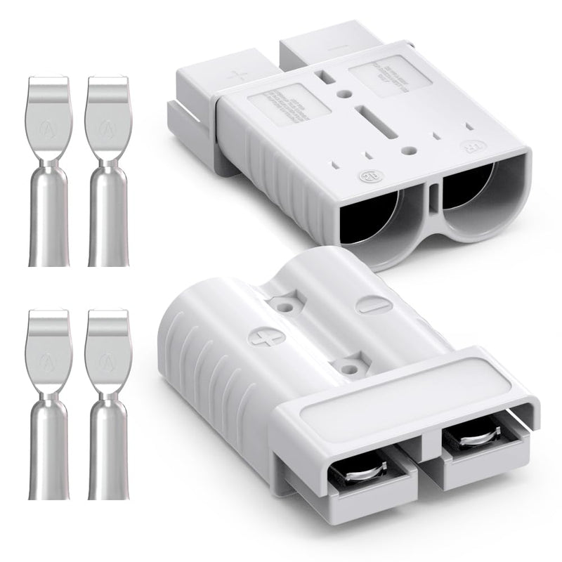 Anderson Connector, 175AMP 1/0AWG Battery Quick Connect/Disconnect Connector Kit 12v-36V Winch Wiring Kit for Cable RV Truck Winch(2 Pack) 175A 2pcs