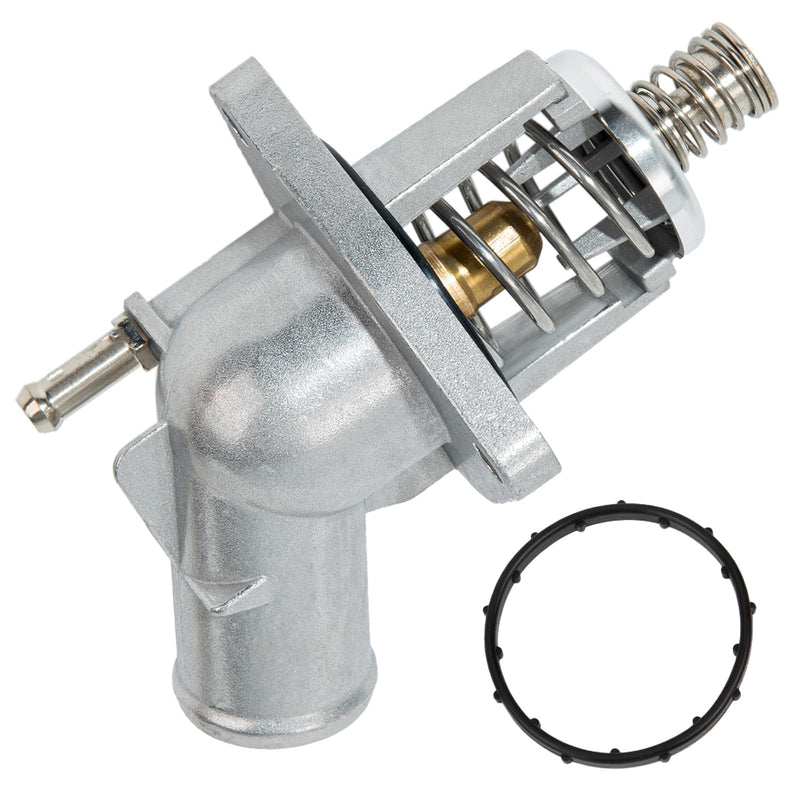 15-11125 12674639 Upgrade Aluminium Thermostat Housing - Compatible with Cadillac Escalade Chevy Silverado 1500/2500 Tahoe GMC Sierra 1500 Yukon XL 2015-2020