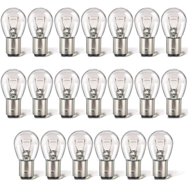 Meonum 20 Pack 1157 Bulbs, Long Life 1157 Light Bulb Replacement, 12V 21W/5W Tail Light Turn Signal Brake Light Bulb Bulk Compatible with 7528 2357 2057 1016 1034 1076 for Marker Tail Running Parking