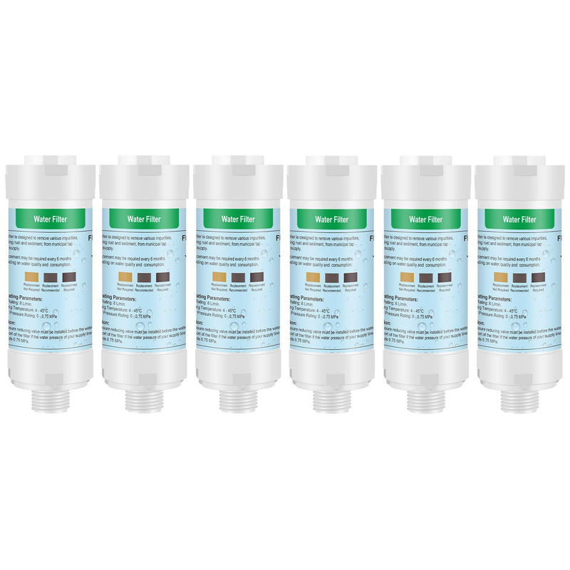 iliD Bidet Seats Water Filter Fits all 1/2" standard connection Set of 6 (6PCS)