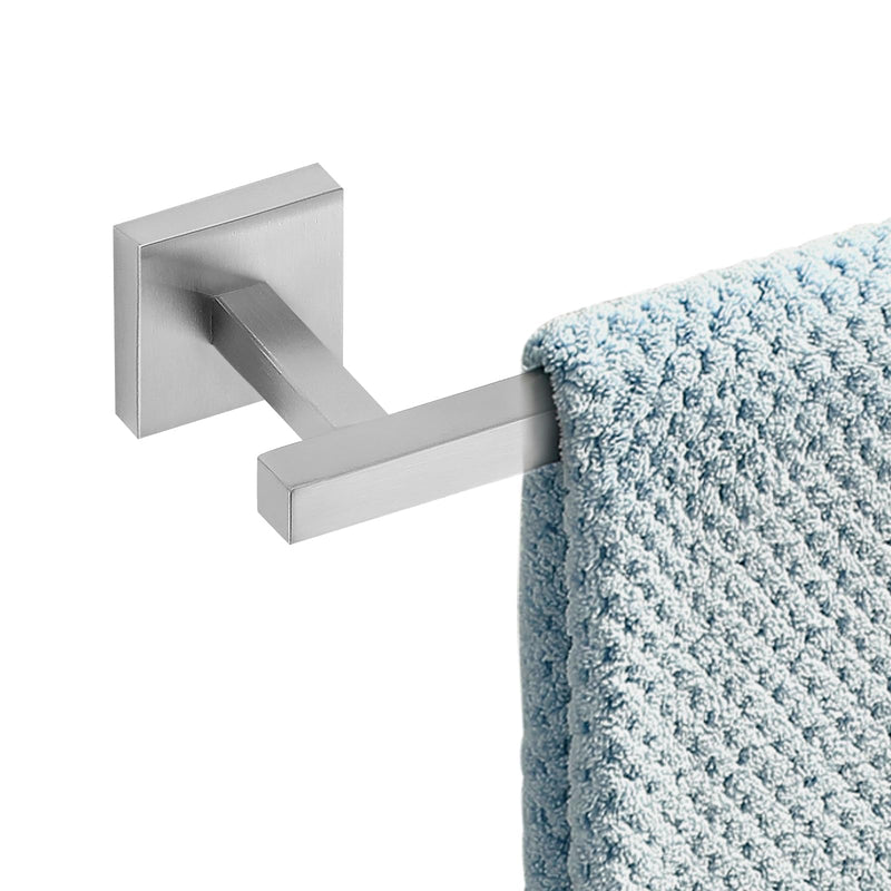 YACVCL Brushed Towel Bar, 21.6 Inch Bathroom Towel Rack, 304 Stainless Steel Kitchen Hand Towel Holder Wall Mounted, Total Length 23.6 Inch