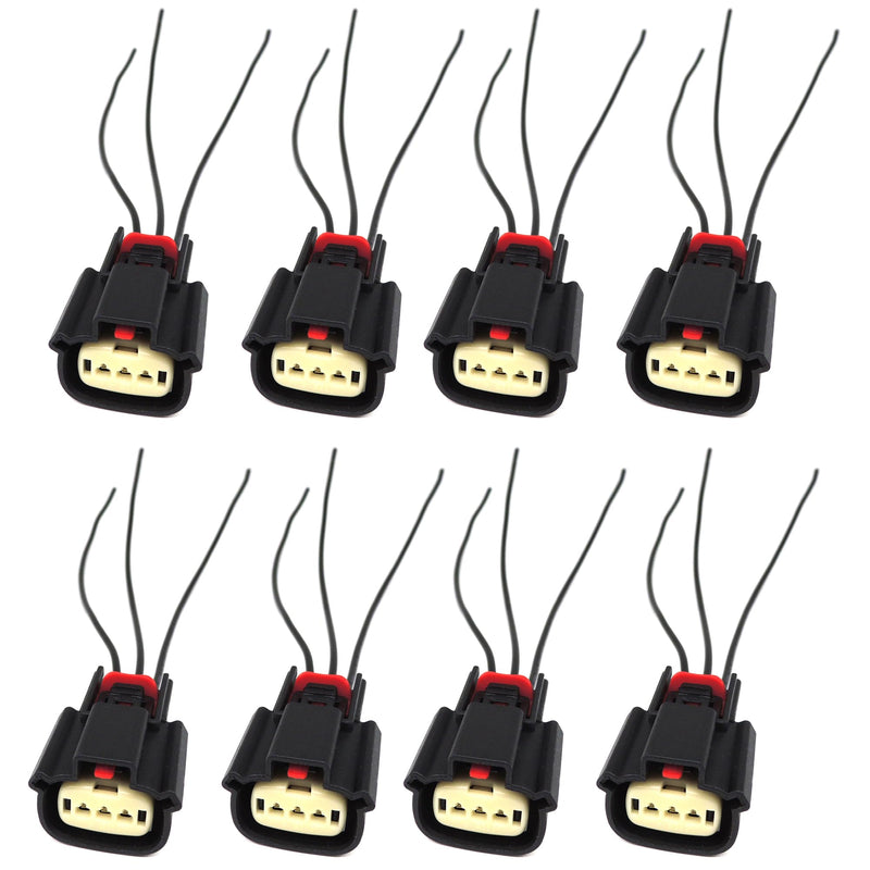 HiSport 9U2Z14S411EA Ignition Coil Connector Plug Harness Compatible with Ford 2013-2019 V6 V8 Flex F150 Compatible with Lincoln MKZ MKX MKS V6,8 PCS 8 PCS