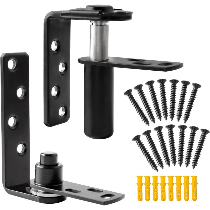 Tambee Saloon Door Hinges, Heavy Duty 304 Stainless Steel Double Swing Action Hinge Self Closing for Bar Cafe Patio Doors Black 1 Pack Swing Hinge Black 1pc
