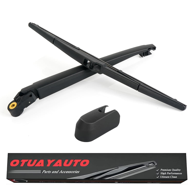 OTUAYAUTO Rear Windshield Wiper Arm Blade Set - Replacement for Mazda CX-5 CX5 2013-2023 - Factory Style Back Wiper Cover Accessories Assembly for Rear Window Rear Wiper Arm and Blade Replacement for Mazda CX5 2013-2023