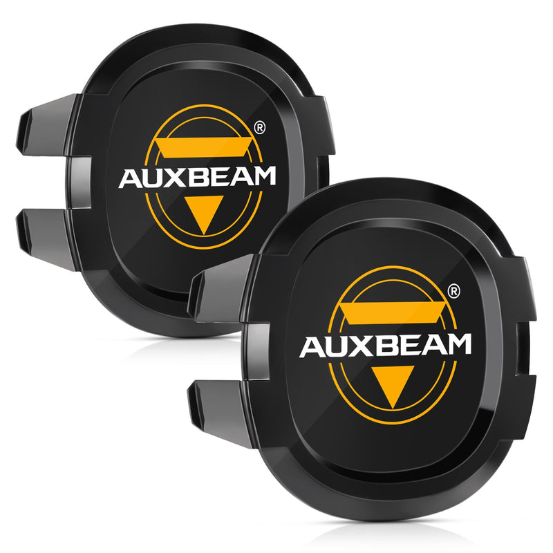 Auxebam 4 inch Black Offroad Light Covers, 2Pcs LED Round Pod Cover Waterproof Polycarbonate Protective Lens for LED Cube Lights Driving Fog Light (Fit for ZD000670 ZD000671)