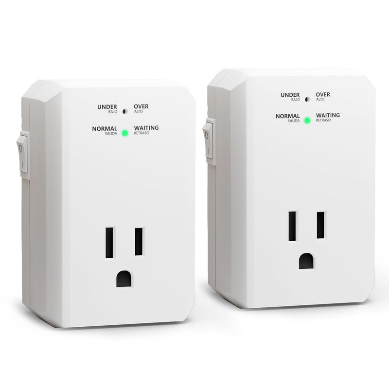 BSEED Single Outlet Surge Protector, Small Surge Protector Wall Tap with Ground Protected Light Indicators for Refrigerators, PC, TV, Xbox Series X, PS5 and Home Appliances, 15A, 1875W, 120V, 2 Pack 120-2 Pack