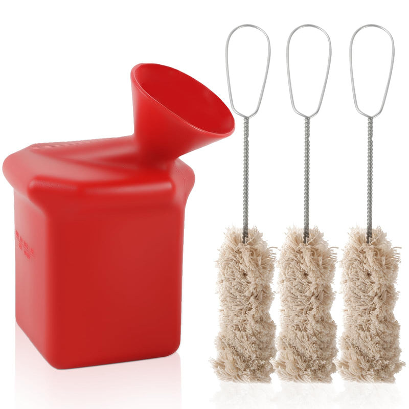 Ultra-Durable Angled Tire Lube Bucket Kit with 3 Lube Swabs for Coats Center Post Changers - 11.5" Length, 0.3 US Gallon (1.2L) Capacity