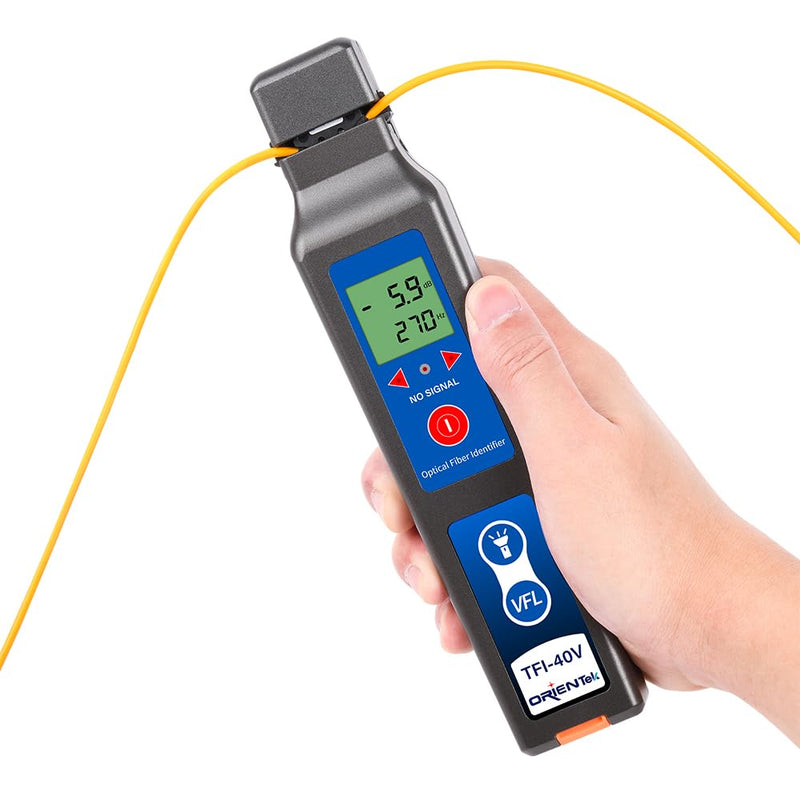 TFI-40V Fiber Optic identifier Wavelength 800nm to 1700nm, Optical Identifier Live Fiber Detector with VFL 10mW LED