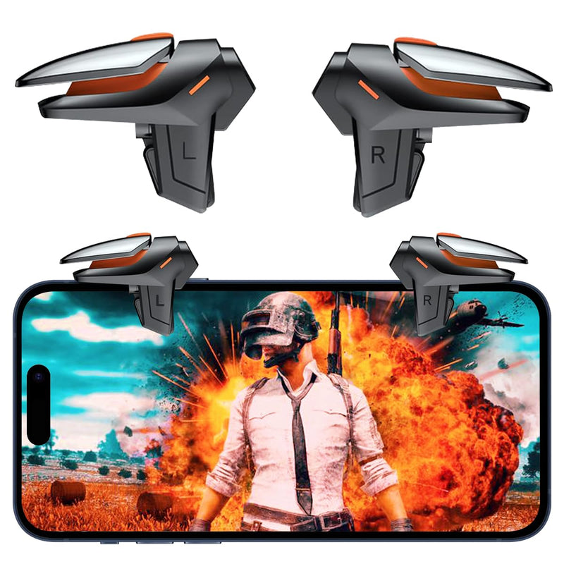 Phone Triggers for PUBG Game Controller, New Version Phone Triggers for Gaming PUBG Mobile/Knives Out/Call of Duty, Sensitive Shoot & Aim PUBG Trigger Smart Phone Gamepad Game Triggers for iOS/Android